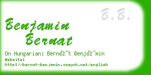 benjamin bernat business card